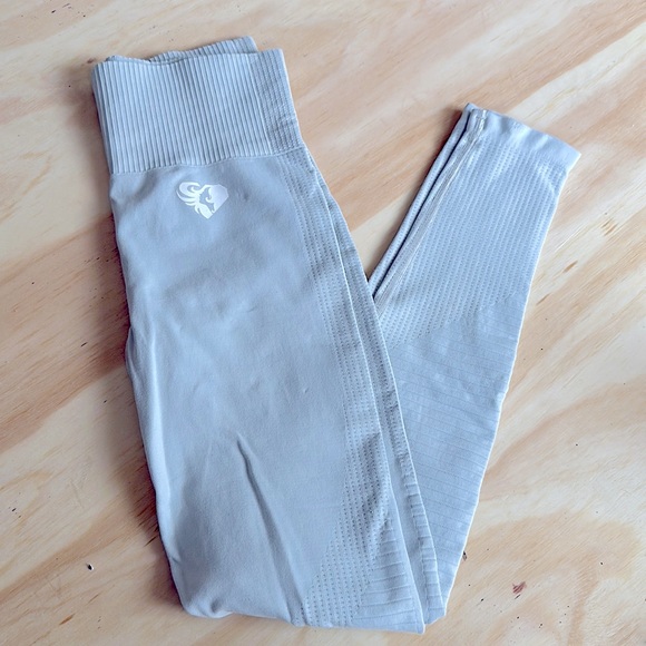 Women’s Best Power Seamless Leggings Washed Light Grey Small - Picture 5 of 5